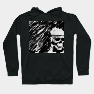 Skull Print abstraction Hoodie